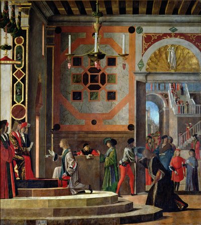 Die Abreise der englischen Botschafter, aus dem St. Ursula-Zyklus, 1498 von Vittore Carpaccio